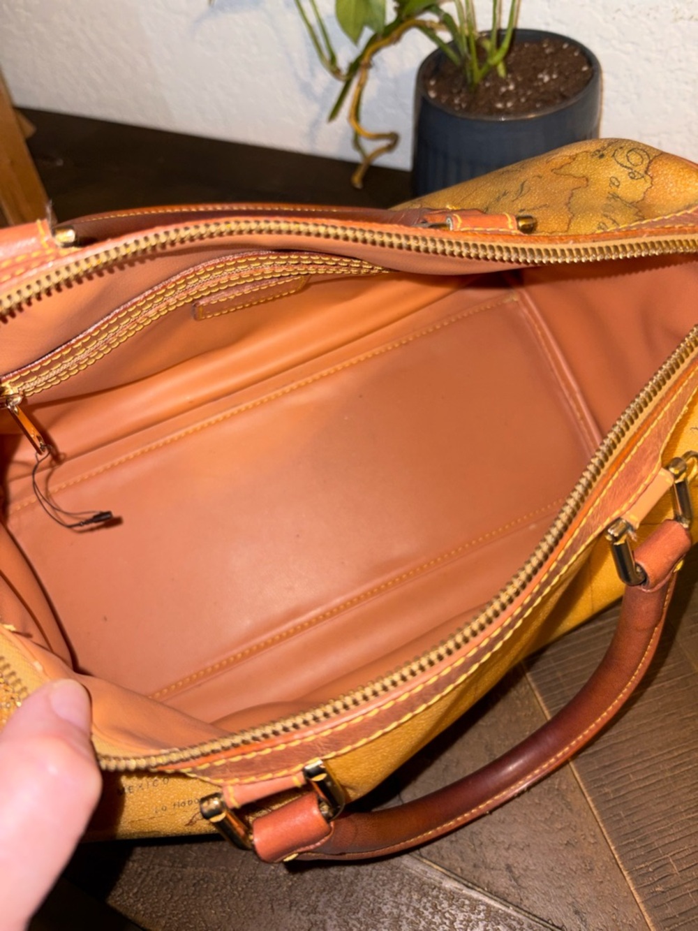 SOLD unlisted - Alviero Martini 1ª Classe Geo Map Travel Duffle & Matching Bag - Picture 13 of 13